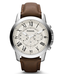 grant chronograph leather watch